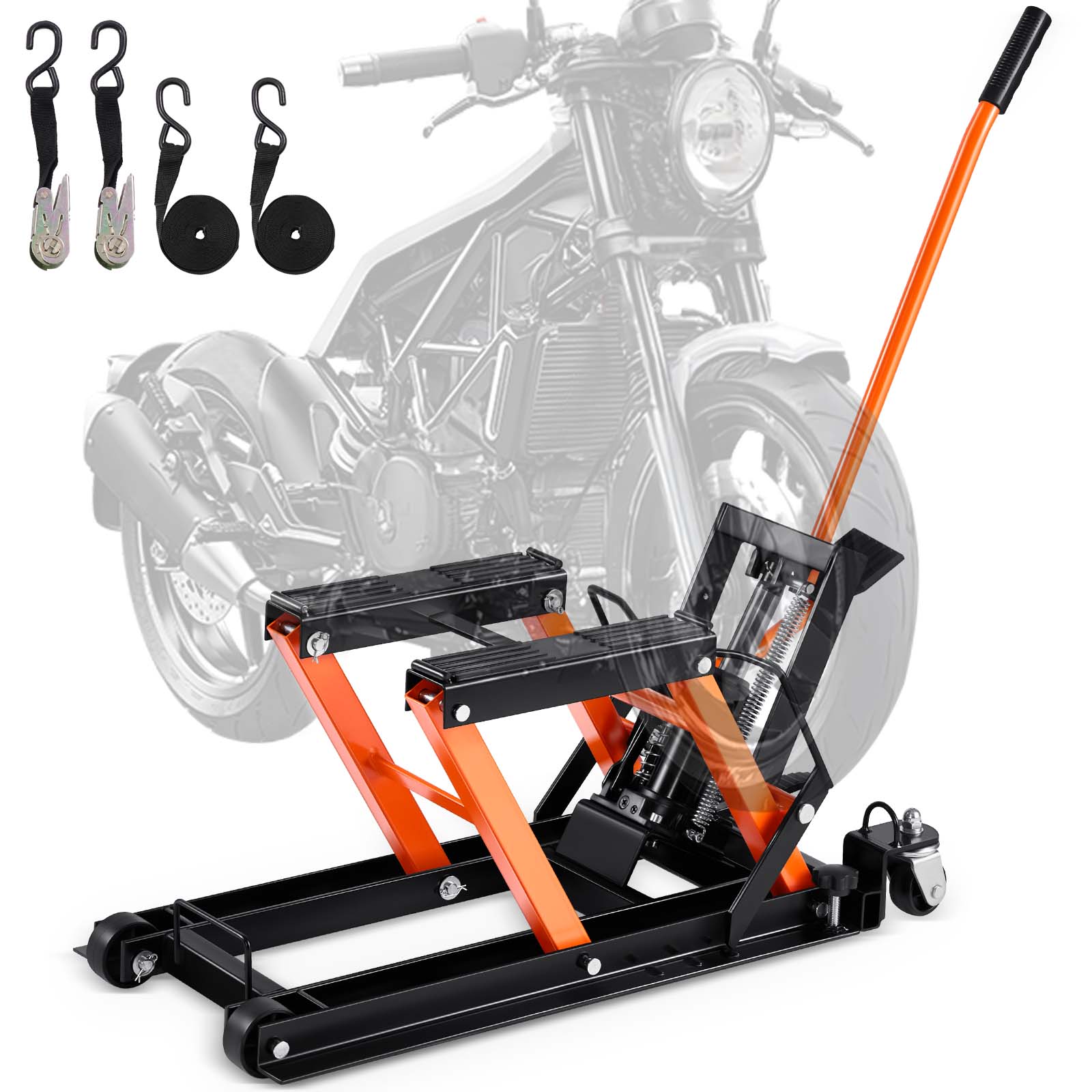 Hydraulic Floor Jack - VEVOR 1500 LBS Steel Hydraulic Motorcycle