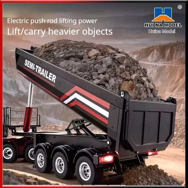 Huina 1/18 1509 Rc Semi Dump T - Dump Truck Toy recension och pris