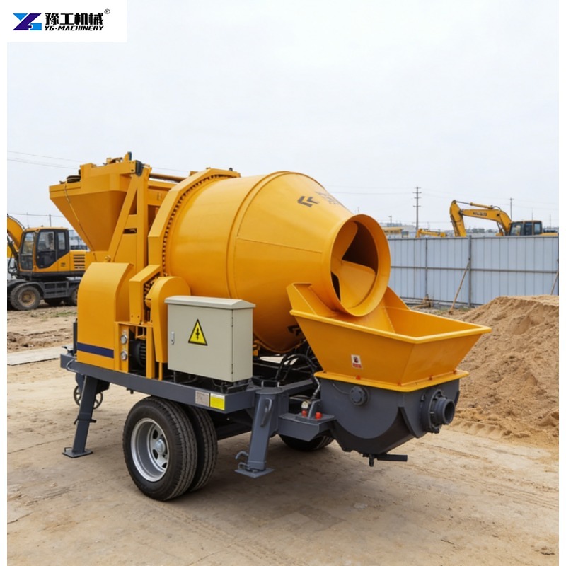 Trailer-mounted Electric Concr - Concrete Mixer Machine recension och pris