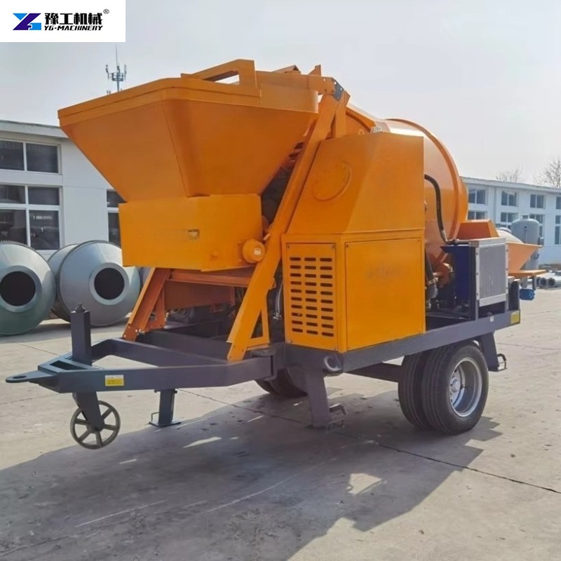Trailer-mounted Electric Concr - Concrete Mixer Machine recension och pris