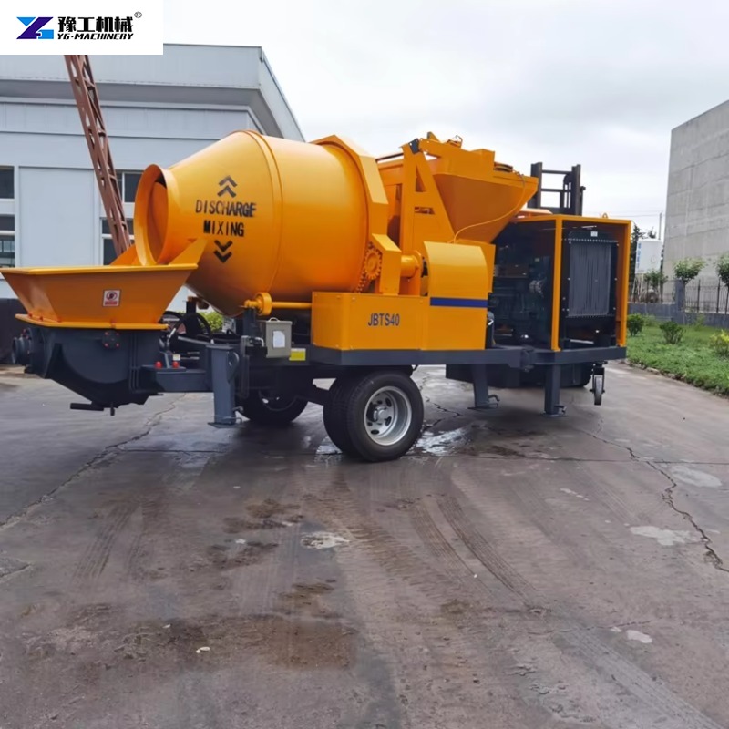 Trailer-mounted Electric Concr - Concrete Mixer Machine recension och pris