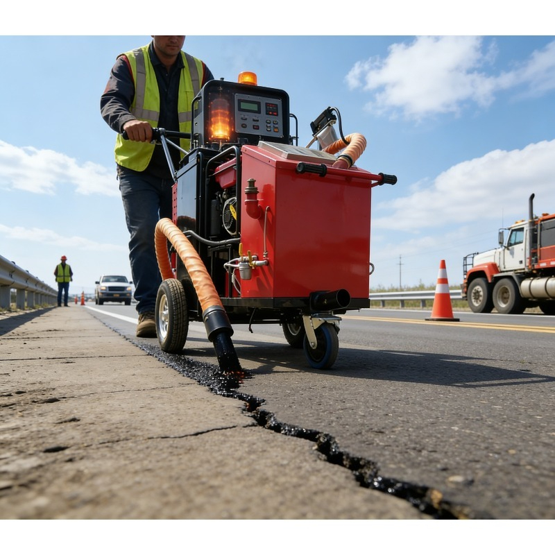 Hydraulic Drive Automated Crac - Road Crack Sealing Machine recension och pris