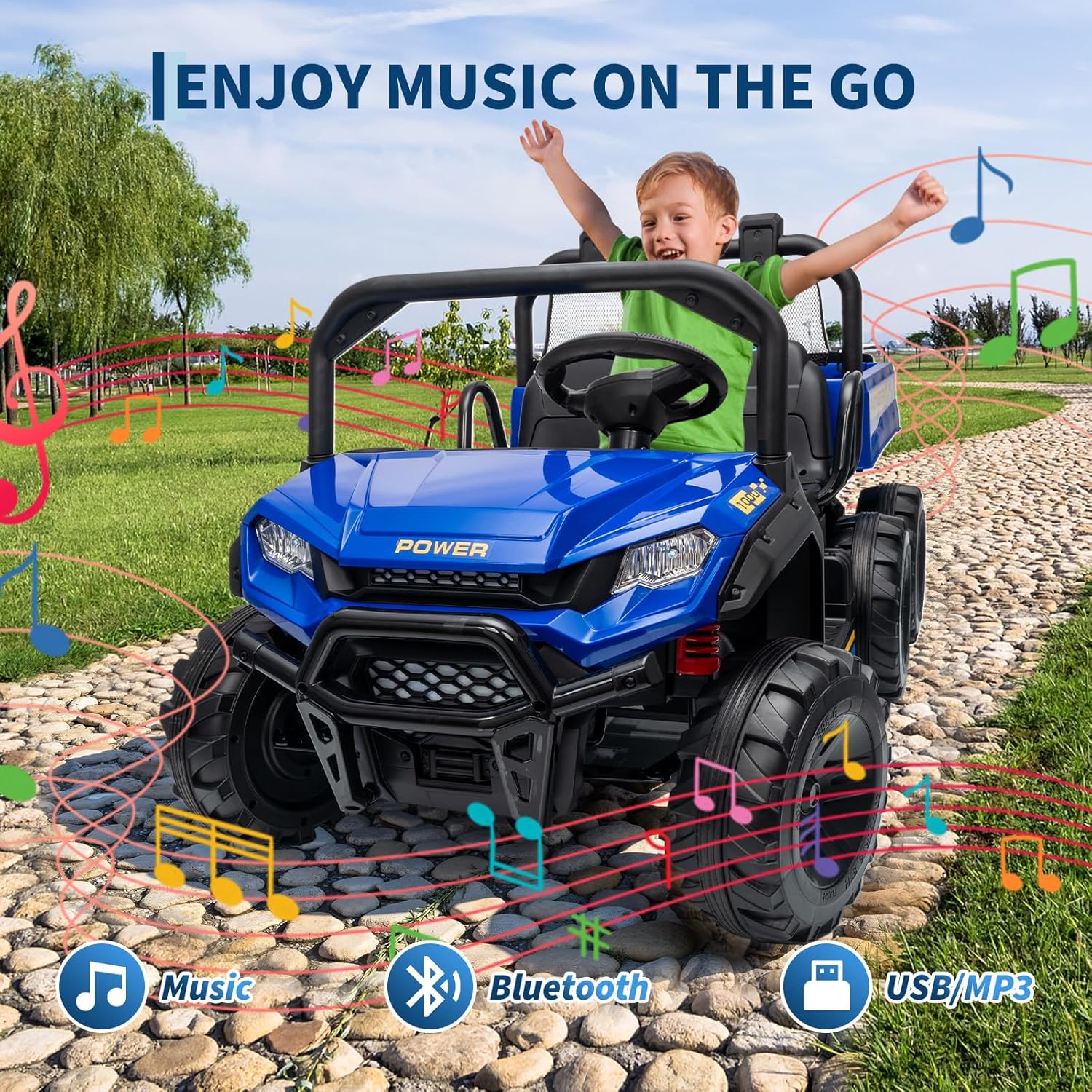 24V 4WD 2 Seater Kids Ride On  - Dump Truck Toy recension och pris