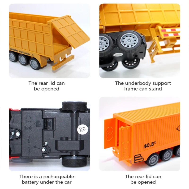 1/48 RC Container Truck Toy Ki - Dump Truck Toy recension och pris