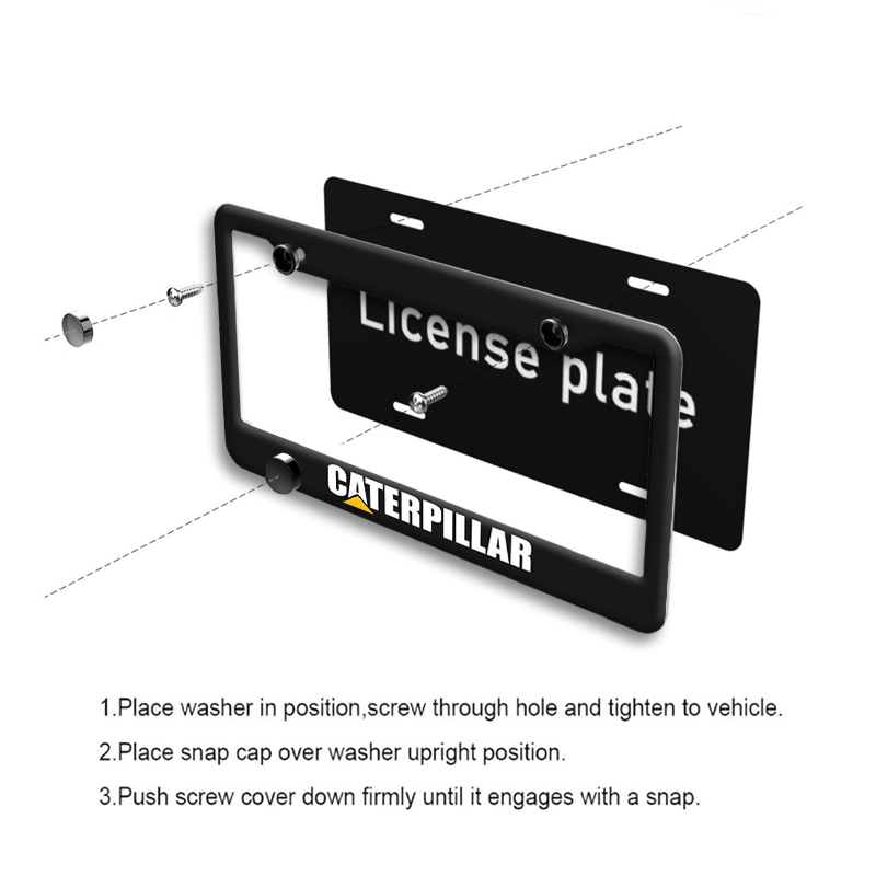 CATERPILLAR Car License Plate  - Heavy Equipment License recension och pris