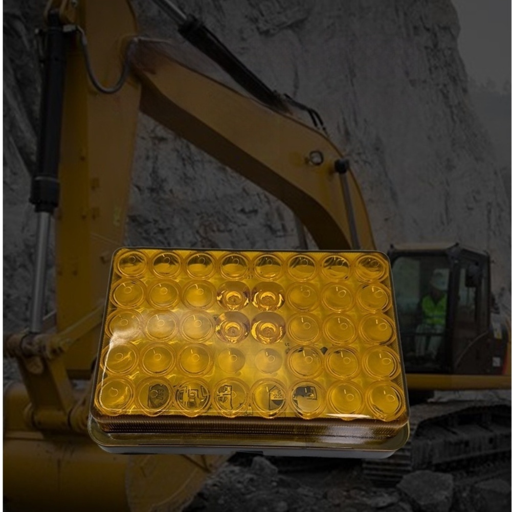 1pc LED Indicator Light Yellow - Heavy Equipment Yellow recension och pris