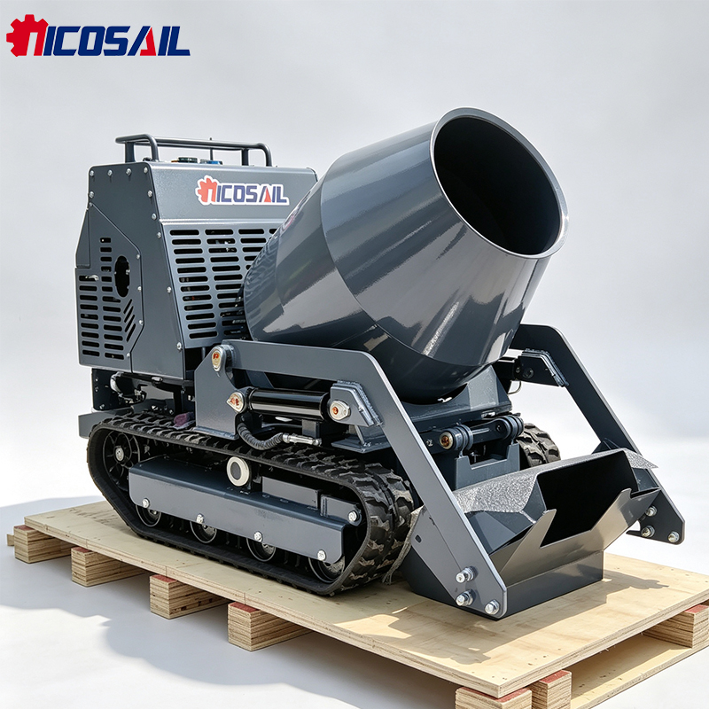 Mini Tracked Mixer Dumper Craw - Concrete Mixer Machine recension och pris