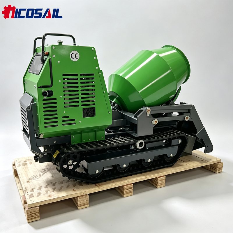 Mini Tracked Mixer Dumper Craw - Concrete Mixer Machine recension och pris