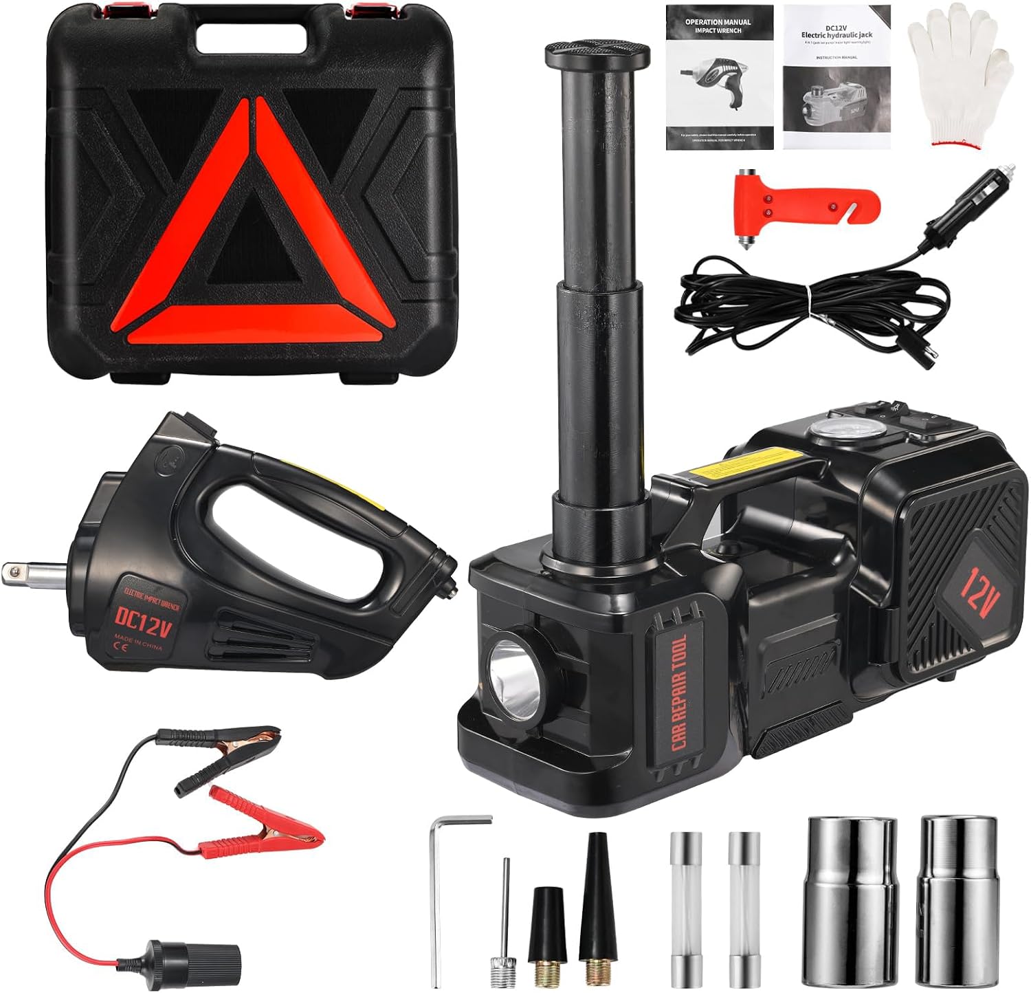 Electric Car Jack kit 5 Ton 12 - Hydraulic Floor Jack recension och pris