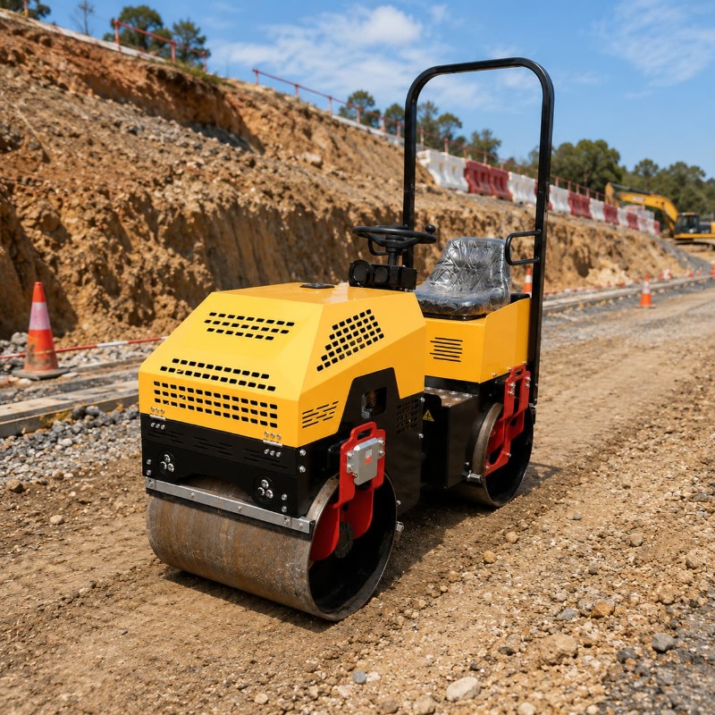 Double Drum Vibratory Road Rol - Heavy Equipment Engine recension och pris