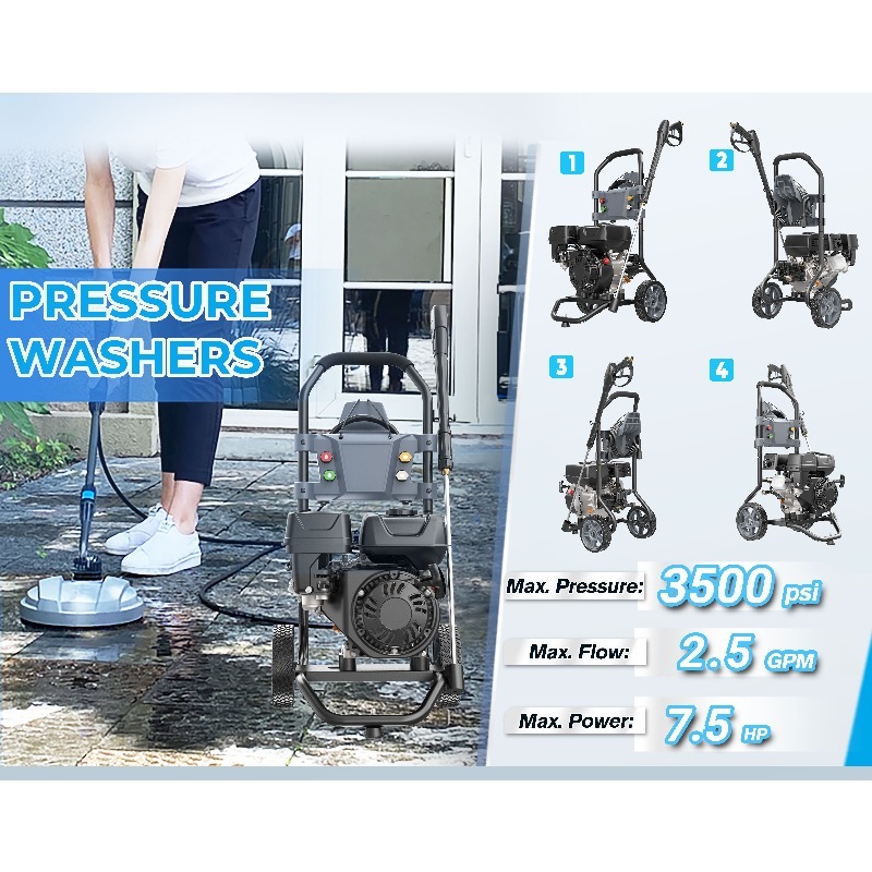 7.5HP  3500 PSI Engine Petrol  - Heavy Equipment Engine recension och pris