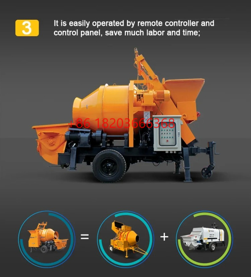 Customized Concrete Pumping Mi - Concrete Mixer Machine recension och pris