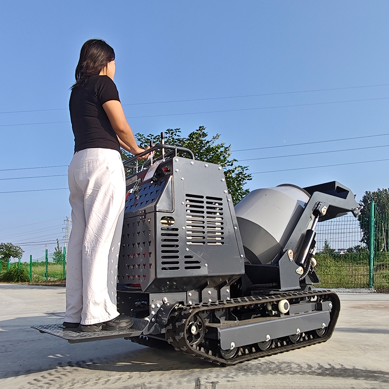 750kg Compact Crawler Concrete - Concrete Mixer Machine recension och pris