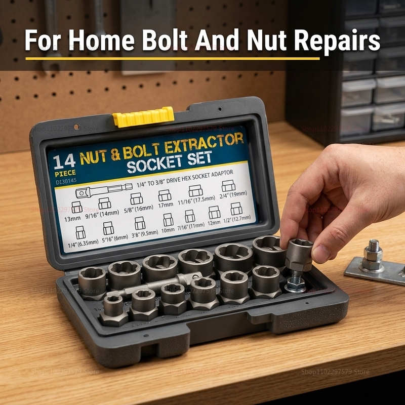 14Pcs Bolt Extractor Set Heavy - Heavy Equipment Repair recension och pris