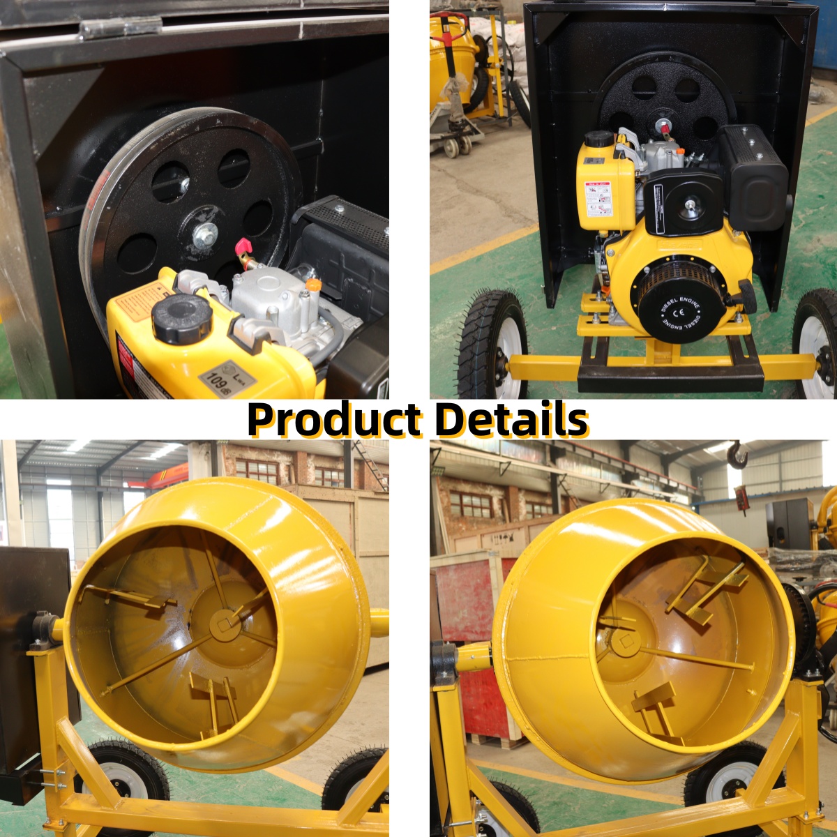 High Efficiency Portable Mini  - Concrete Mixer Machine recension och pris